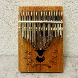 Wooden Kalimba with Deer Design